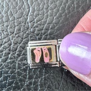 Ballet Pink Shoes Italian charm